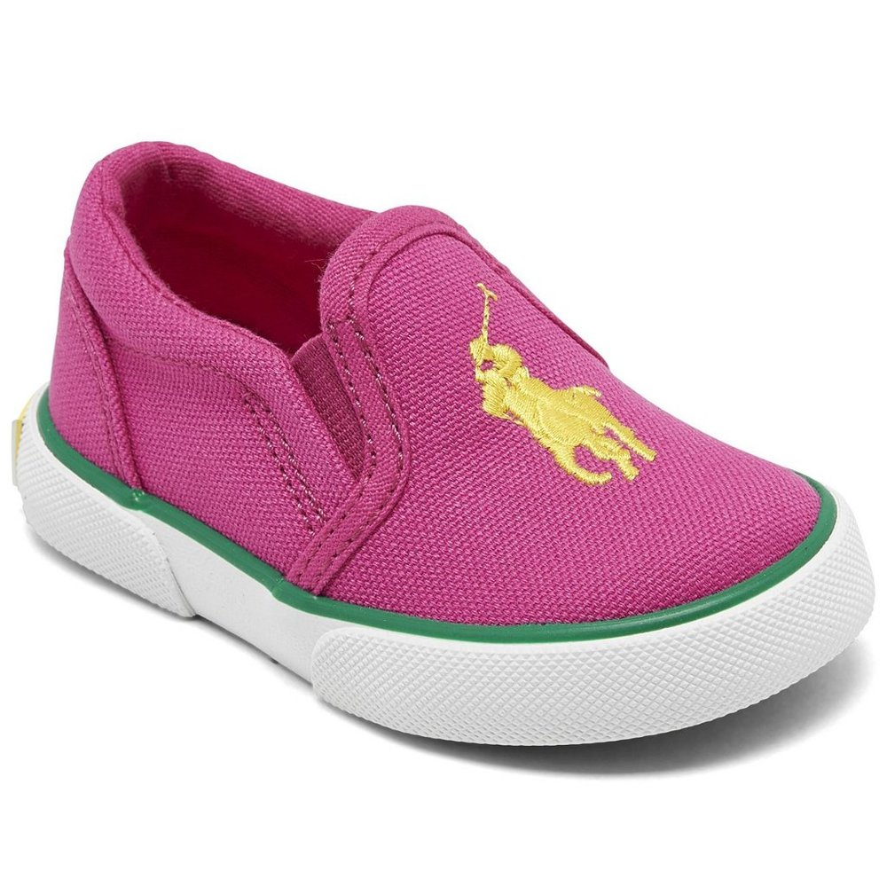 NEW Polo Ralph Lauren Slip-On Casual Sneakers - Picture 4 of 12